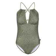 Stroje kąpielowe - Regatta Jednoczęściowy kostium kąpielowy unisex Halliday, Green Fields Abstract Print, XXL - miniaturka - grafika 1