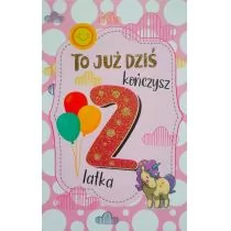 Karnet Urodziny 2 dziewczynka 2K 068 Nowa