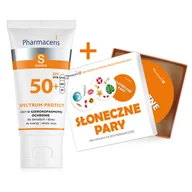 Balsamy i kremy do opalania - Pharmaceris Zestaw S Spectrum Protect Krem SPF50+ 50ml + Gra słoneczne pary GRATIS - miniaturka - grafika 1