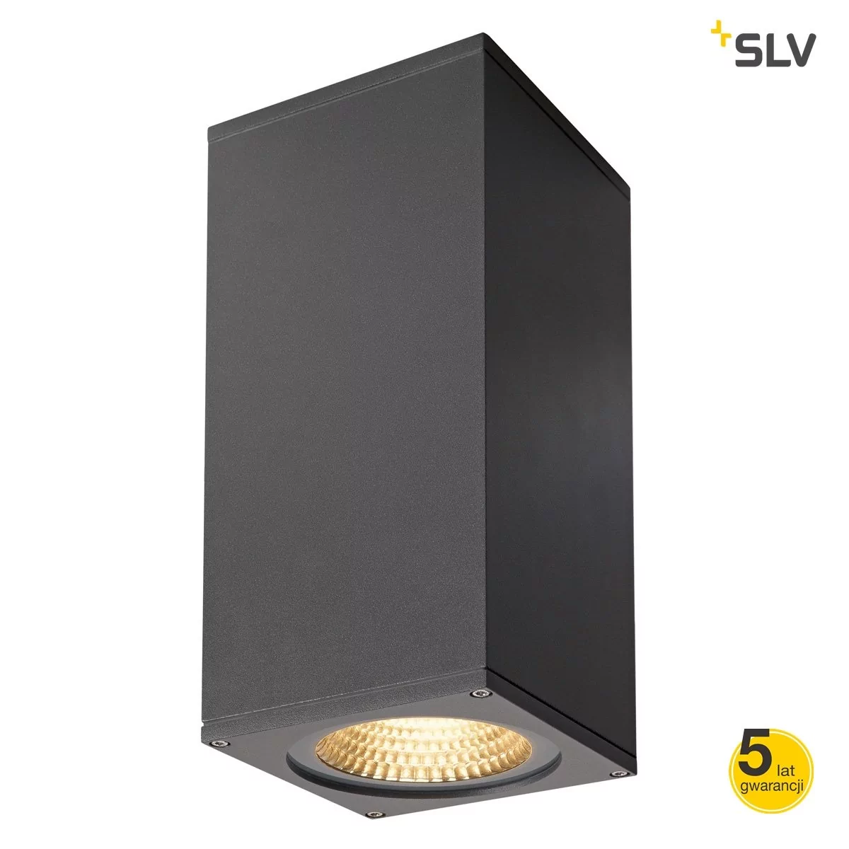 SLV SPOTLINE BIG THEO WALL ścienna LED 3000K g/d antracyt W/H/D 13/27.5/13.5 cm 234505