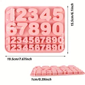 Inne - TEMU 1 Szt. Silikonowy Wzór Liczbowy Na 0-9, Wzory Cukierków Do Dekoracji Ciasta Z Świecą Urodzinową, Narzędzie Do Dekoracji Płaskiej Formy Do - miniaturka - grafika 1