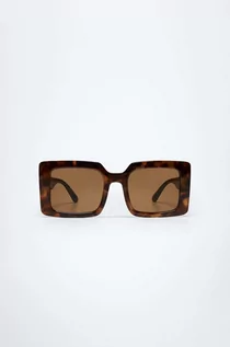 Okulary przeciwsłoneczne - Mango okulary przeciwsłoneczne Clara damskie kolor brązowy - grafika 1