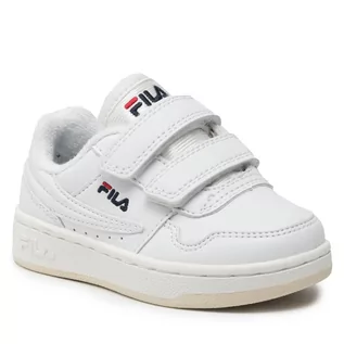Buty dla chłopców - Sneakersy Fila - Arcade Velcro Infants 1011078.91X White/White - grafika 1