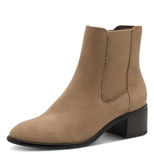 Marco Tozzi Damskie 2-25345-45 modne kozaki, beżowe, 41 EU, beżowy, 41 EU - Kozaki damskie - miniaturka - grafika 1