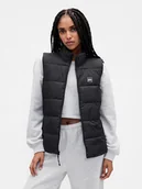 Kamizelki damskie - GAP Kamizelka pikowana w kolorze czarnym - miniaturka - grafika 1