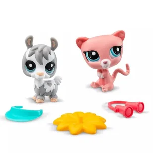 Littlest Pet Shop: Ukryte miejsce - zestaw figurek - 2 sztuki - Figurki dla dzieci - miniaturka - grafika 1
