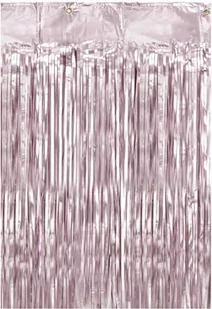 Kurtyna - zasłona na drzwi metaliczna wrzosowa - 2,5 m x 90 cm - Sylwester - miniaturka - grafika 1
