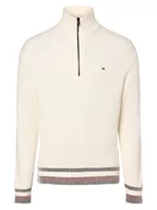 Swetry męskie - Tommy Hilfiger - Sweter męski, biały - miniaturka - grafika 1
