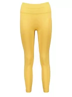 Spodnie sportowe damskie - Gymshark Legginsy sportowe "Studio" w kolorze żółtym - miniaturka - grafika 1