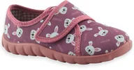 Buty dla dziewczynek - Tekstylne kapcie na rzep dla dziewczynki do przedszkola Befado 457P001 Flexi - miniaturka - grafika 1