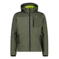Kurtki męskie - CMP męska kurtka Softshell z odpinanym kapturem, Kaki-Oil Green, 50 - miniaturka - grafika 1