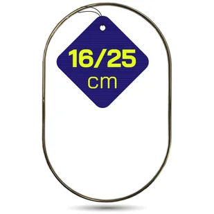 Elipsa ZŁOTA POŁYSK Łapacz snów makrama na ścianę dekoracyjna obręcz owal baza - Wyposażenie pokoiku dziecięcego - miniaturka - grafika 1