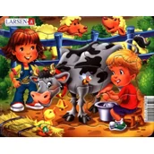 Puzzle - Puzzle 8 el. Farmkids mini Larsen - miniaturka - grafika 1
