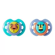 Smoczki uspokajające - Smoczki Tommee Tippee Fun Style 0-6M Fiolet-Turkusowy - miniaturka - grafika 1