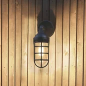 Lampy ogrodowe - Konstsmide Kinkiet zewnętrzny Olbia, czarny, aluminium, wysokość 33 cm - miniaturka - grafika 1