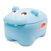 Nocniki - Nocnik Dla Dzieci Antypoślizgowy Z Oparciem Wyjmowany Wkład Stabilny Hipcio Niebieski Sun Baby - miniaturka - grafika 1