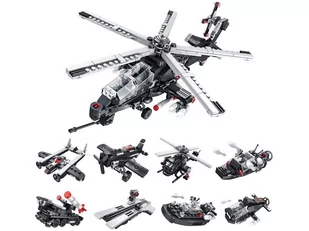 Klocki Wojsko 3w1 helikopter - Klocki - miniaturka - grafika 1