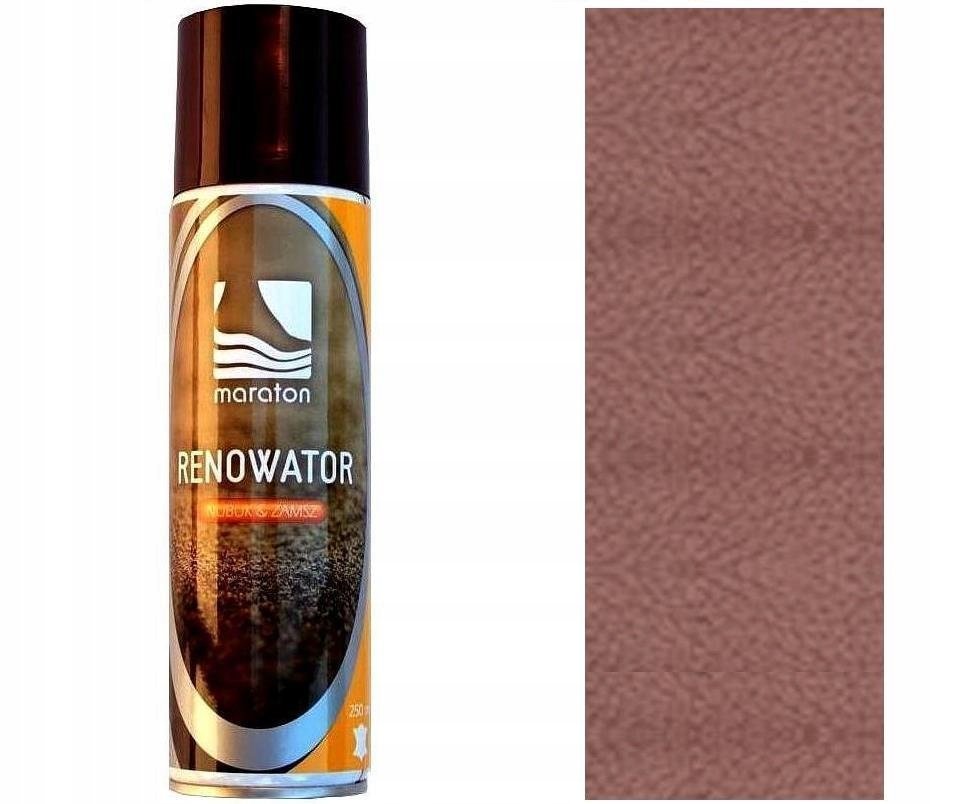 G10-31 BRĄZOWY RENOWATOR W SPRAYU DO KOLORU OBUWIA Z ZAMSZU i NUBUKU 250 ML