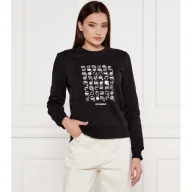 Bluzy damskie - Karl Lagerfeld Bluza IKON SEASONAL LOGO Regular Fit - miniaturka - grafika 1