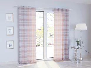 Zasłona 140 x 250 Dekoracyjna Przelotki Base Krem - Zasłony - miniaturka - grafika 1