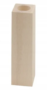 Świecznik 20Cmx6Cm Drewniany Prostokątny Bukowy 1 Sztuka - Świeczniki - miniaturka - grafika 1