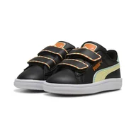 Odzież sportowa dziecięca - Sneakersy Smash 3.0 Playdate dla małych dzieci PUMA Black Gold Moon Yellow - miniaturka - grafika 1