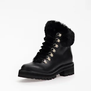 Damskie Buty zimowe GUESS ISSA FL8SSAELE09-BLACK – Czarny - Półbuty damskie - miniaturka - grafika 1
