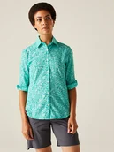 Koszulki sportowe damskie - Regatta Koszula funkcyjna "Kinnis" w kolorze turkusowym - miniaturka - grafika 1