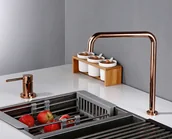 Baterie kuchenne - Bateria kuchenna retro RAMONA różowe złoto - miniaturka - grafika 1