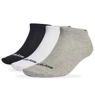 Skarpetki męskie - Skarpety adidas Sportswear Think Linear Low-Cut Socks 3 Pairs IC1300 - multikolor - miniaturka - grafika 1