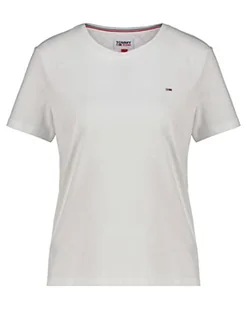 Tommy Hilfiger Damska koszulka z dzianiny Tjw Soft Jersey S/S, biały, S - Koszulki i topy damskie - miniaturka - grafika 1