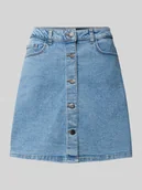 Spódnice - Spódnica jeansowa z listwą guzikową model 'RONNIE' - miniaturka - grafika 1