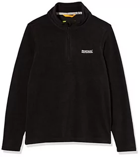 Bluzy dla chłopców - Regatta Fleece II Hot Shot kurtka dziecięca - czarny/czarny RKA148 826C09 - grafika 1