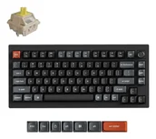 Klawiatury - Keychron V1 Ultra 8K klawiatura Uniwersalne Bluetooth QWERTY Czarny V1U-D4 - miniaturka - grafika 1