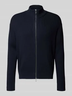 Kurtka z dzianiny ze stójką - Swetry męskie Kurtka z dzianiny ze stójką - Swetry męskie - miniaturka - grafika 1