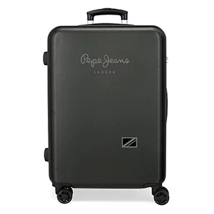 Pepe Jeans Cromwell Walizka średniej wielkości Czarny 46x65x23 cms Sztywne mocowanie ABS 56L 3,22 kg 4 koła, czarny, Talla única, średnia walizka - Walizki - miniaturka - grafika 1