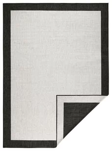 Czarno-kremowy dywan dwustronny NORTHRUGS Panama, 120x170 cm - Dywany zewnętrzne - miniaturka - grafika 1