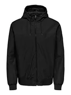 Kurtki męskie - ONLY & SONS Onsgavin Life Hood Jacket OTW Vd kurtka męska, czarny, XS - miniaturka - grafika 1