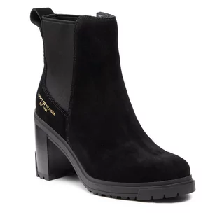 Botki damskie - Tommy Hilfiger Botki Th Outdoor High Heel Boot FW0FW05998 Black BDS - grafika 1