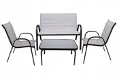 Meble ogrodowe - MEBLE OGRODOWE taras zestaw komplet stół krzesła FIESTA - miniaturka - grafika 1
