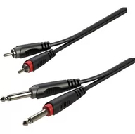 Inne akcesoria gitarowe - Kabel Audio 2 x Jack 6,3 - 2 x RCA - 3m - Roxtone RACC150L3 - miniaturka - grafika 1