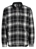 Swetry męskie - Quicksilver Kardigan "Quarrywood" w kolorze czarno-szarym - miniaturka - grafika 1