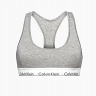 Biustonosze - Calvin Klein biustonosz miękki szary rozmiar XS - miniaturka - grafika 1