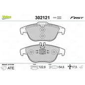 Klocki hamulcowe - Klocki hamulcowe - komplet VALEO 302121 - miniaturka - grafika 1