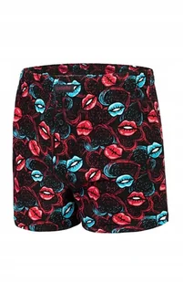 Cornette BOKSERKI WALENTYNKOWE 048/06 HOT LIPS 2 M czarny - Majtki męskie - miniaturka - grafika 1