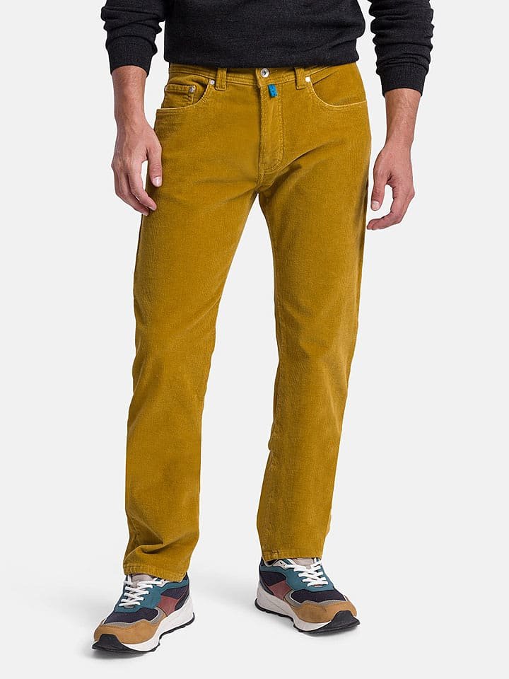 Pierre Cardin Spodnie w kolorze musztardowym