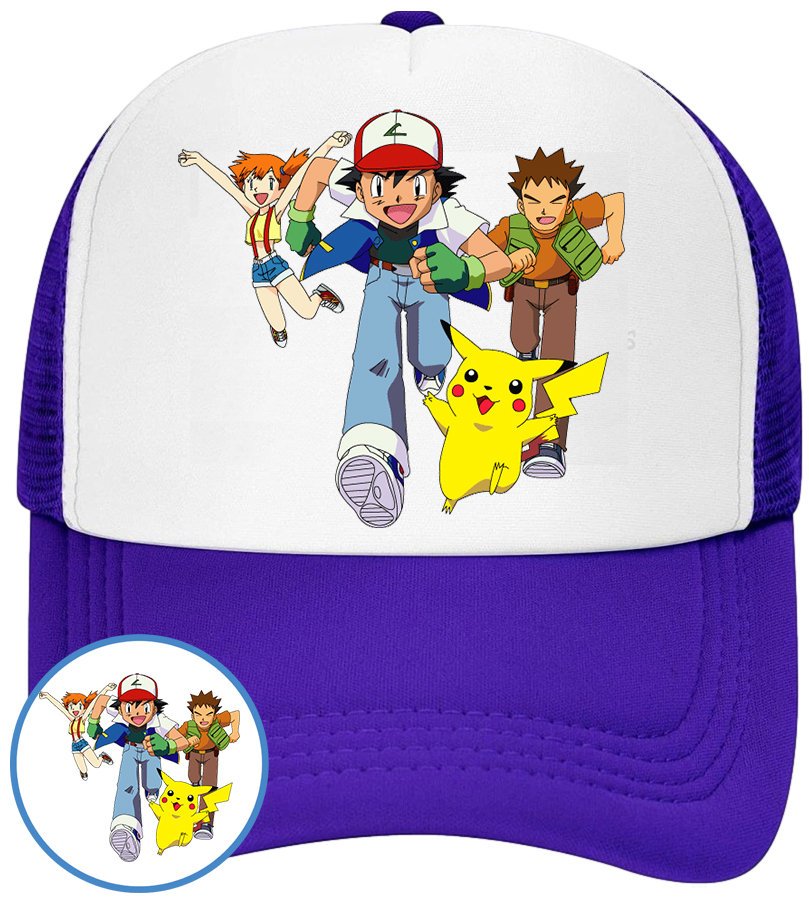 CZAPKA Z DASZKIEM POKEMON PIKACHU DLA DZIECI SIATKA