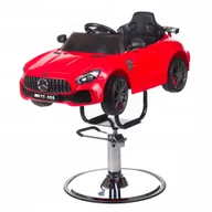 Fotele fryzjerskie - Dziecięcy fotel fryzjerski Mercedes czerwony - miniaturka - grafika 1