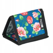 Portfele - PORTFEL PORTFELIK MŁODZIEŻOWY KWIATY DZIEWCZĘCY - miniaturka - grafika 1