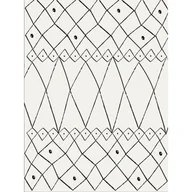 Dywany - Dywan Casa 120 x 160 cm aztecki biało-czarny - miniaturka - grafika 1